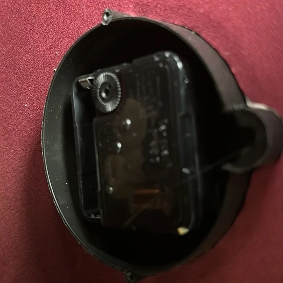 BLACK Real Working Clock Handbag NEW - Picture 9 of 12